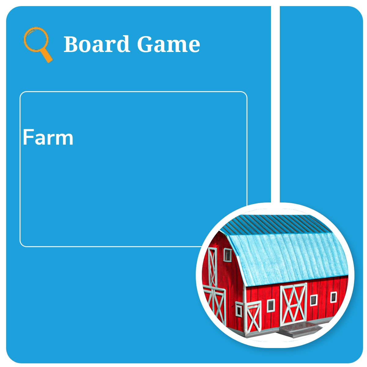 Word Venturer Board Game: farm