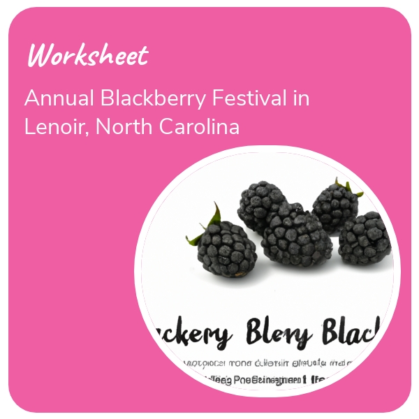 Annual Blackberry Festival in Lenoir, North Carolina