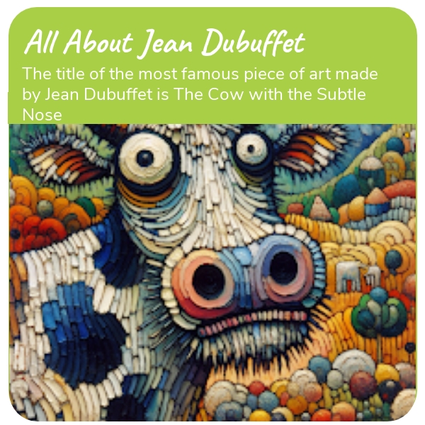 Visual Arts Plan: All About Jean Dubuffet  (3rd-6th Class)