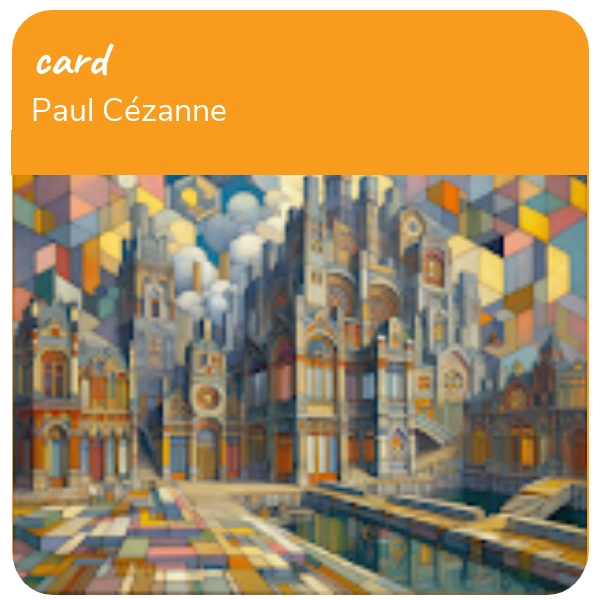 AI Art: card based on Paul Cézanne