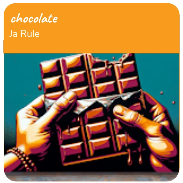 AI Art: chocolate based on Ja Rule