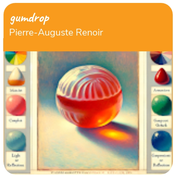 AI Art: gumdrop based on Pierre-Auguste Renoir